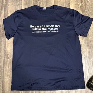 Funny Graphic T-Shirt, Dark Blue, XXL